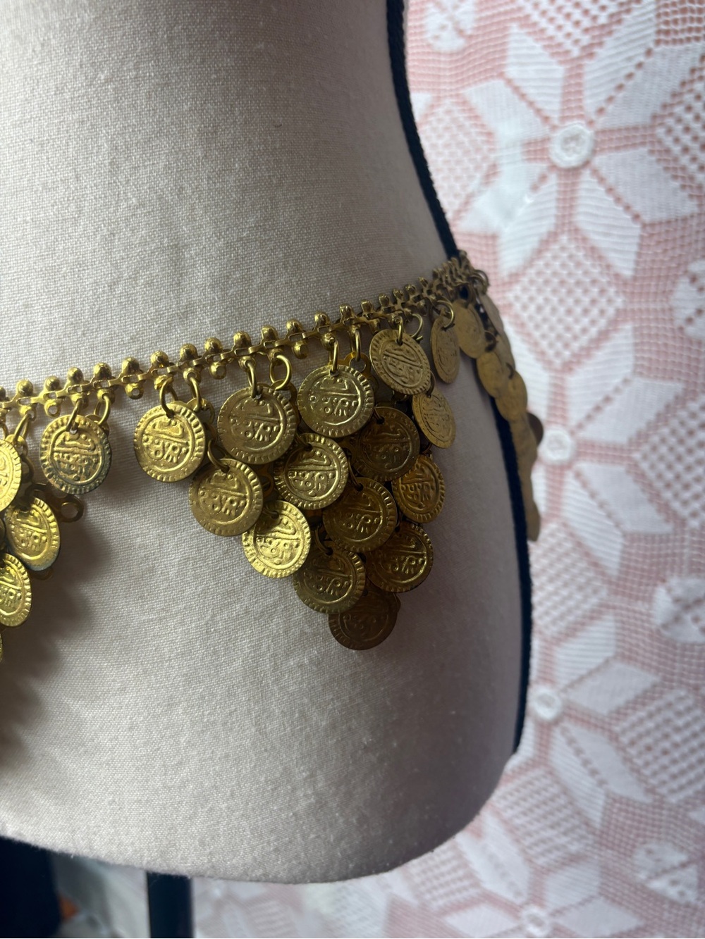 Gold Coin Charm Belt - Picture 2 of 9